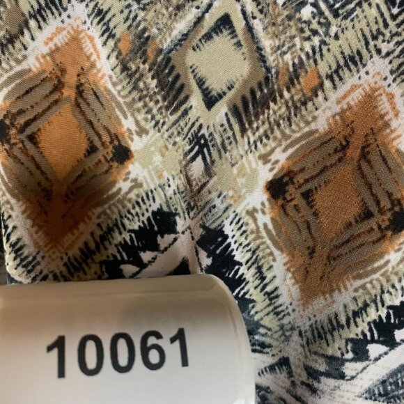 Mlle Gabrielle Women's Geometrical Pattern Cowl Neck Maxi Dress Multi Sz S 10061 - Picture 13 of 13